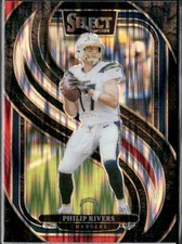 2024 Panini Select #187 Philip Rivers Red & Yellow Prizm Shock