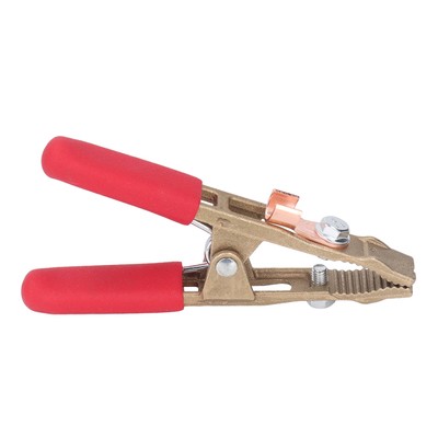 Red Sheath A Shape Earth Wire Clamp Messing Erdung Work Clamp Electric AK