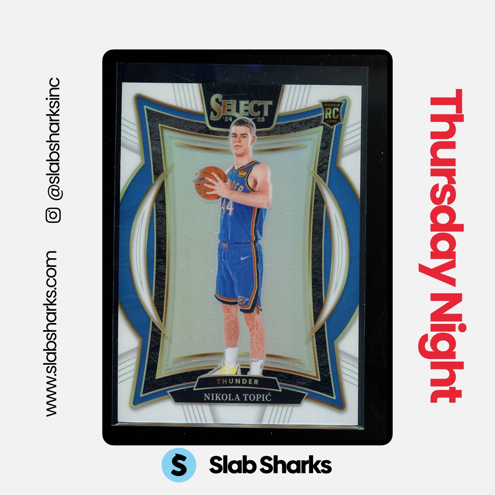 2024 PANINI SELECT #89 NIKOLA TOPIC CONCOURSE WHITE PRIZM RC ROOKIE /149