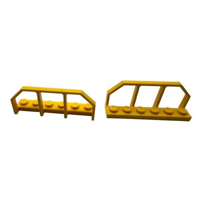 LEGO 2x Geländer 1x6 Zug gelb 6583 Handlauf Train Absperrung Bright Yellow NEU