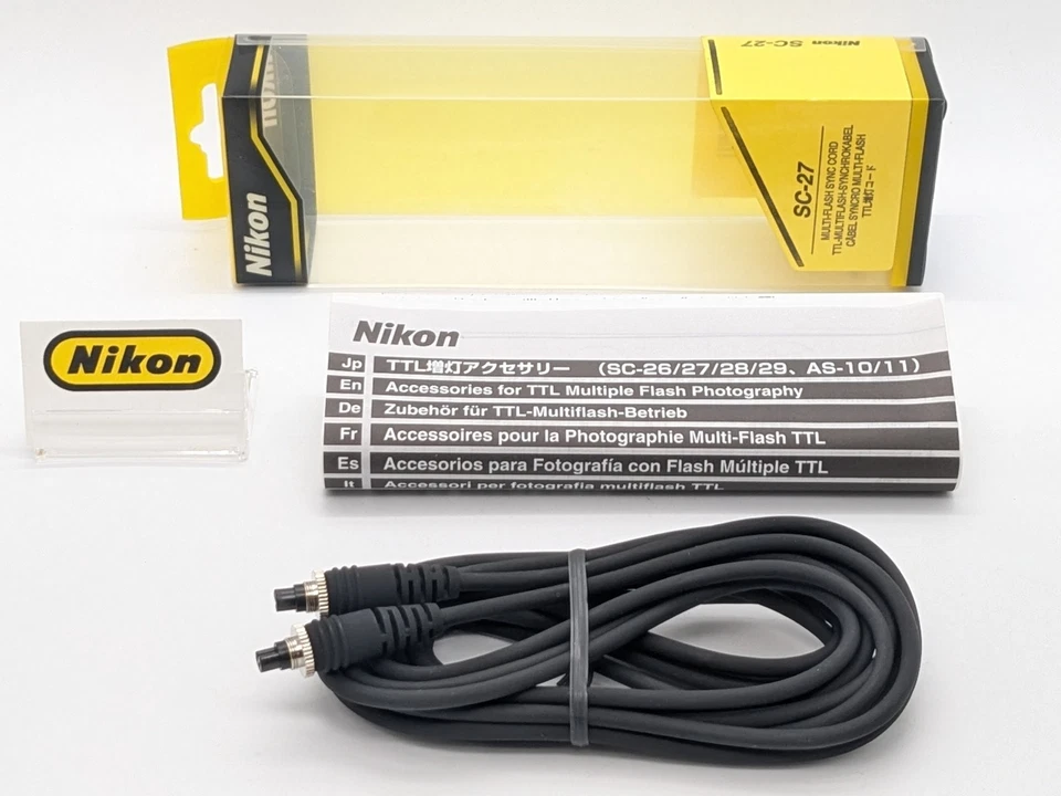 [Unused in Box] Nikon SC-27 TTL Multi Flash Sync Cord from Japan #761-31842 - Image 2 of 4