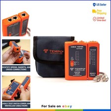 Network Cable Tester RJ45 RJ11 RJ12 Cat5 Cat6 Ethernet Tester with Carrying Case
