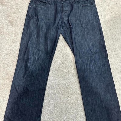 Armani Jeans Men's Navy and Black Jeans Excellent Condition