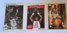 Karl Malone 1988-89 Topps/1989 NBA Hoops 3-Card Lot Utah Jazz Insert
