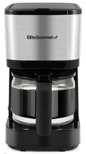Elite Gourmet EHC9420 Automatic 5-Cup Brew & Drip Coffee Maker with Pause N Serv