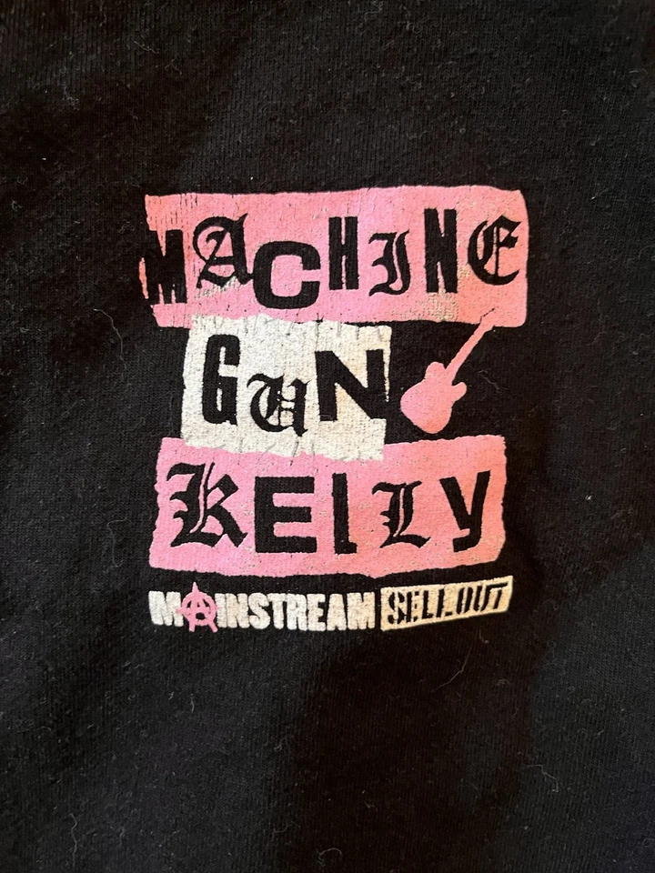 Chaqueta con Capucha MGK Machine Gun Kelly Mainstream Sellout Tour 22 Negra con Cremallera 2XL Foto 3 de 4