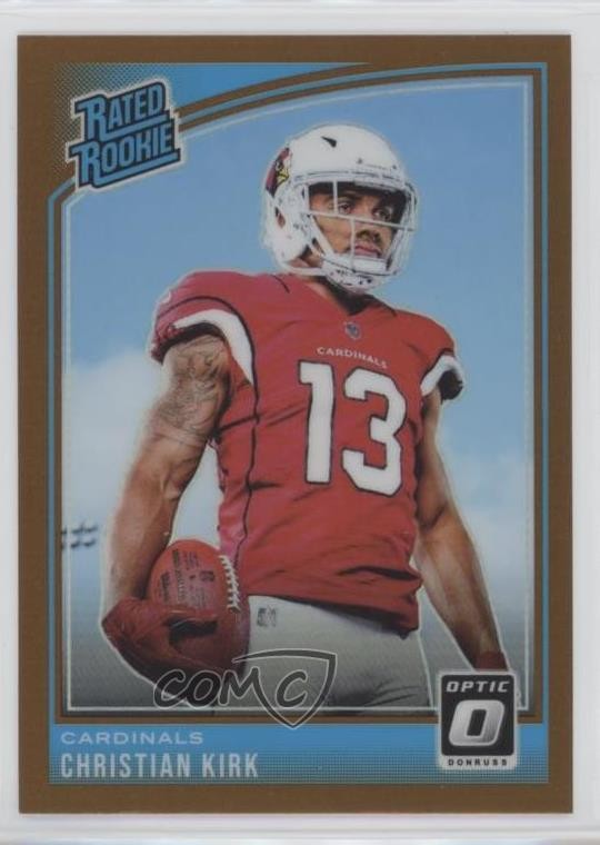2018 Donruss Optic Rated Rookie Bronze Prizm Christian Kirk #163 Rookie RC