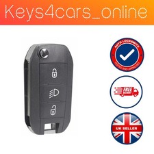 Peugeot 208 2008 308 3008 408 5008 433Mhz 3 Button Remote Key Fob PCF7941 UK