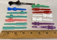 VTG Goody LOT 1980s Hair Clip Snap Tight Kiddie Barrettes Turtle Duck Butterfl