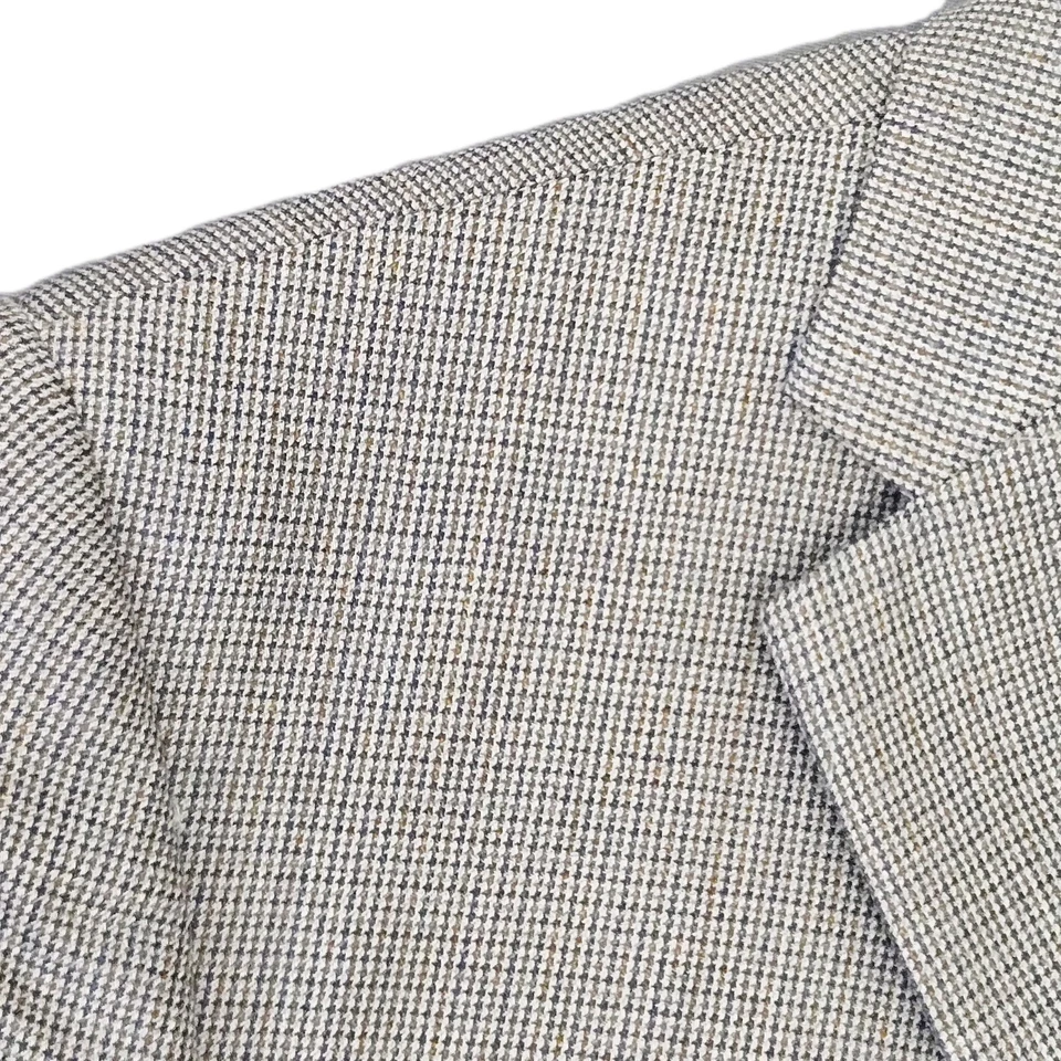 Blazer Joseph Feiss Dorado Para Hombre 44S Chaqueta de Lana Pata de Gallo Abrigo Deportivo Ejecutivo Foto 2 de 4