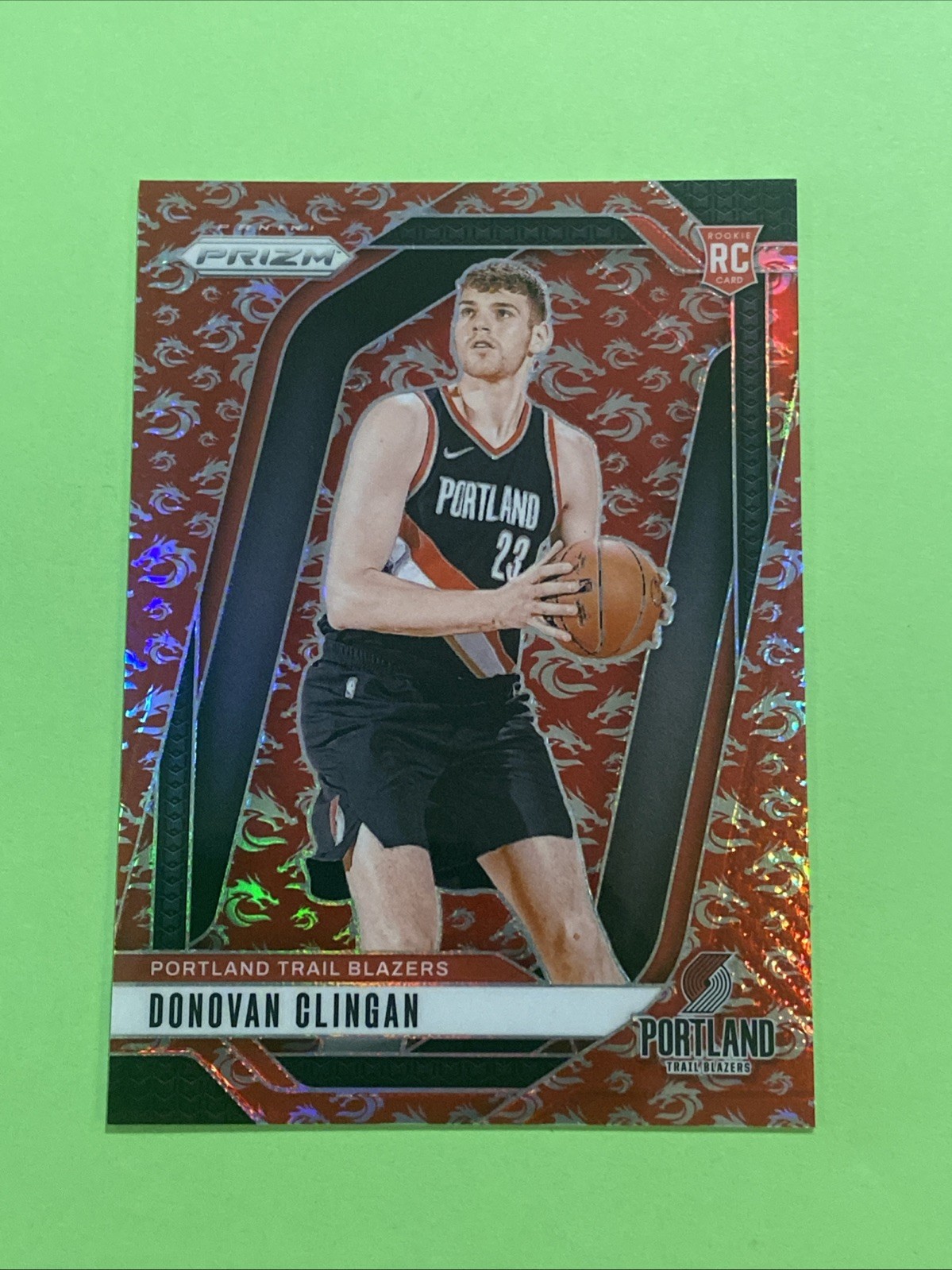 DONOVAN CLINGAN 2024-25 PANINI PRIZM CHINA ROOKIE RC DRAGON YEAR #221 RC /88