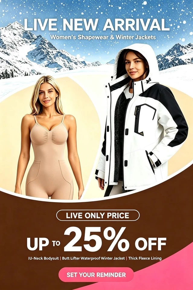 Live Only Price🔥NEW Bodysuit-Womens Shapewear-Winter Ski Jacket