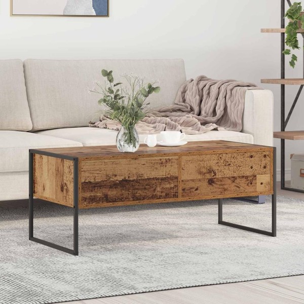Couchtisch Altholz 100 X 46 X 40 Cm Holzwerkstoff-image