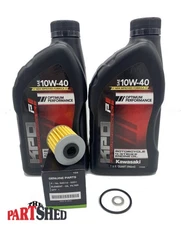 Kawasaki KX250F KX450F 2004-2025 OEM Oil Change Kit Oil, Filter, O-Ring, Washer