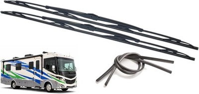 32'' RV Windshield Wiper Blades, Set of 2, Fits 9mm & 12mm J-Hook Arms, Heavy ...