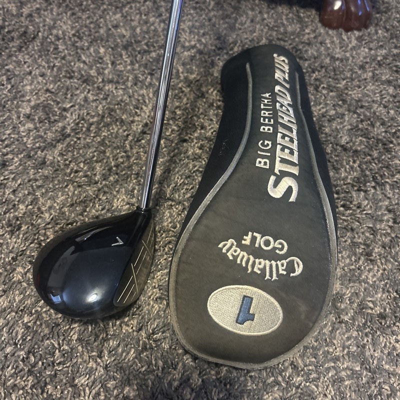 Callaway Big Bertha Steelhead Plus 9* Degree RH Golf Driver With Head Cover