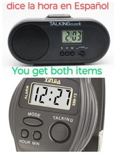 TALKING SPANISH SPEAKING Alarm Clock Talking Wrist Watch