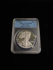 2008 W - Proof Silver American Eagle - ANACS PF 70 DCAM .999 Fine