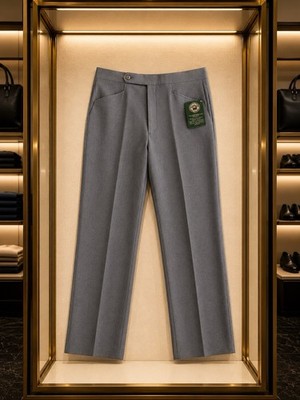 Vintage Haggar 365 Magic Stretch Trousers 33X34 Gray Scotch Release Deadstock