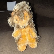 Vtg Steiff Hedgehog Plush w/ Button in Ear Stuffed Animal 5.5 Germany 45