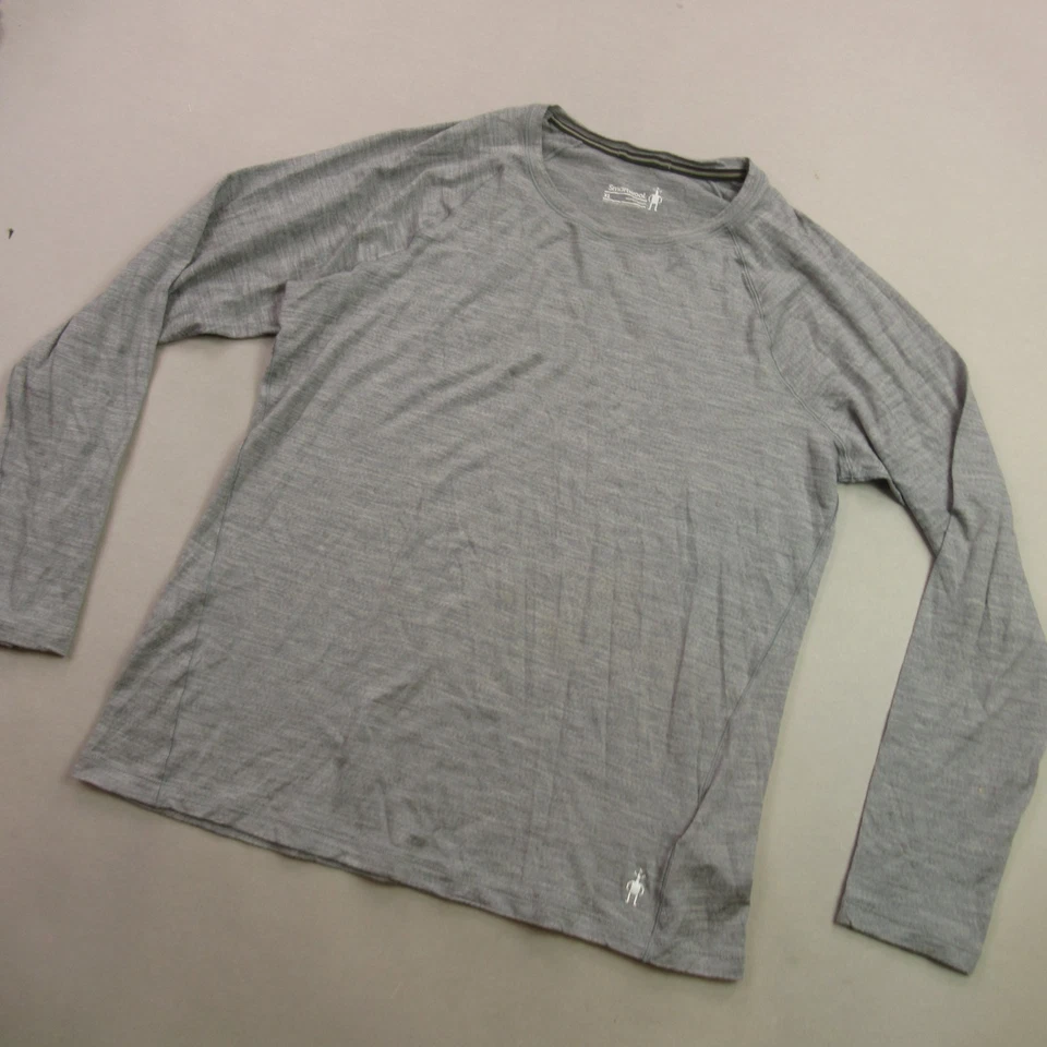 Smartwool свитер женщин XL длинным рукавом пуловер ворота легкий серый - Изображение 2 из 4