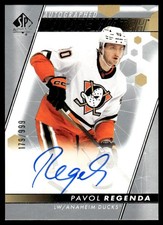 2022-23 SP Authentic Future Watch Auto RC Pavol Regenda Rookie Auto 179/999