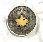 Lucky Rips Live Free 2.5g Gold, 3oz Silver Coin