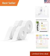 Smart Auto-Detect Label Maker Tape Set – 4 Rolls of Waterproof 0.59in x 19.7ft