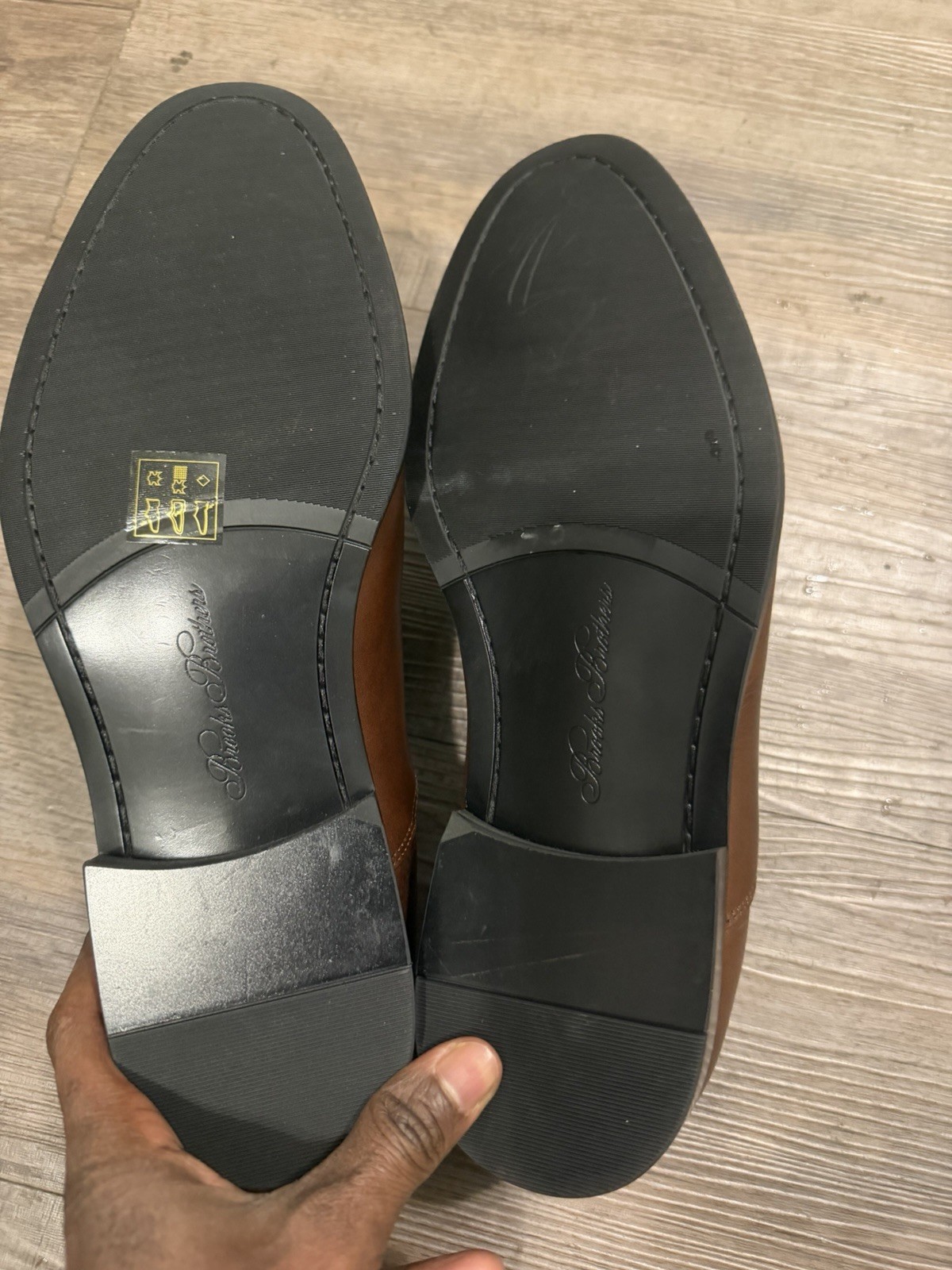 Brooks Brothers Men Dress Shoes Cassel Cap Toe Oxford Brown Leather Sz11 thumbnail 9