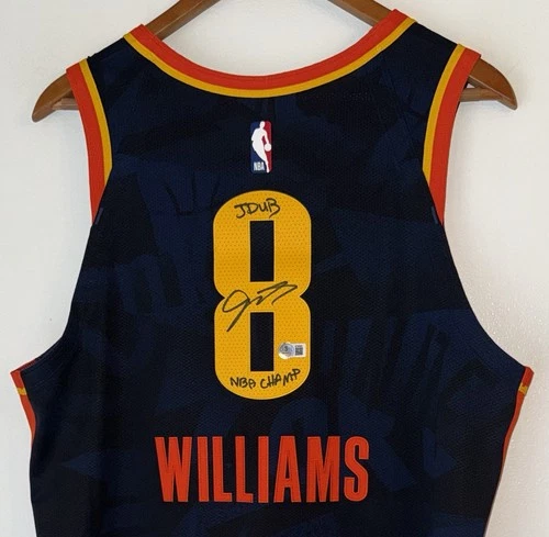 Jalen Williams Signed "JDUB NBA CHAMP" Auto Nike ADV Authentic Rookie Jersey BAS
