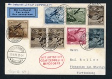 Zeppelin Essenfahrt 1931 Zuleitung Liechtenstein 1931 Mi.Nr. 108 - 113