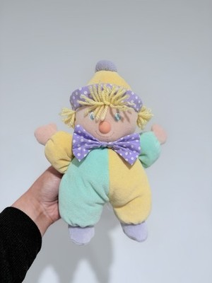 Vintage Boots Store Baby Plüschtier Kuscheltier Strohmann Pastell Clown Tröster 90er 