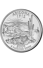 2008 P Arizona State Quarter.  Uncirculated from US Mint roll.
