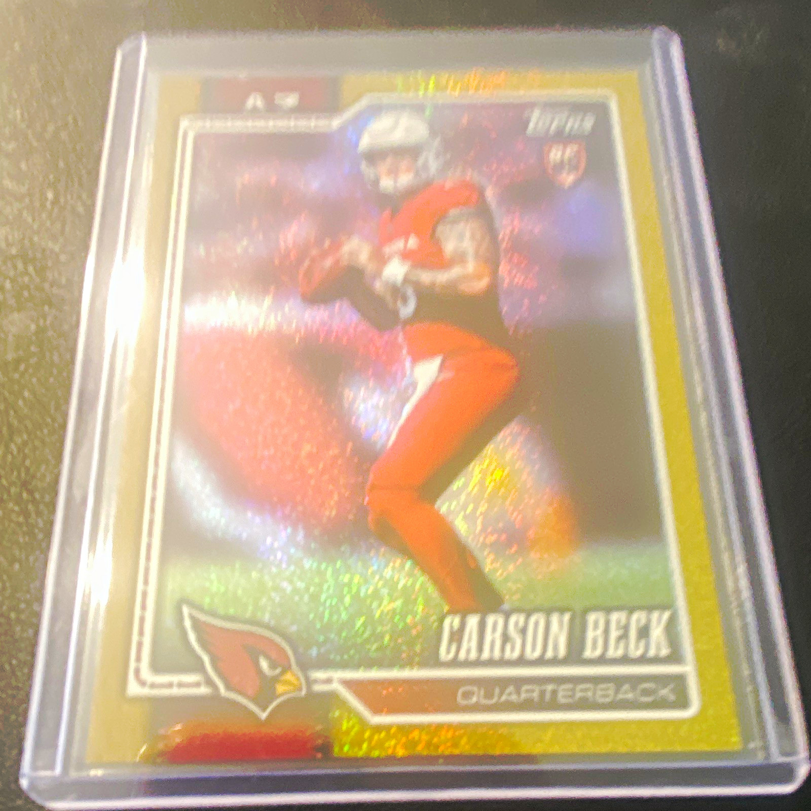 Topps 2024 Carson Beck RC 33/50 Gold Speckle Refractor no.305