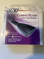 PNY Compact Flash USB Card Reader For Type I/II Cards. Used.