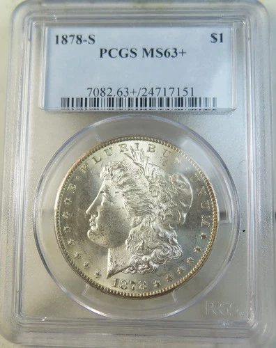 1878 S Morgan dollar PCGS MS63+ *VAM 46 worm eye die scratch* EP
