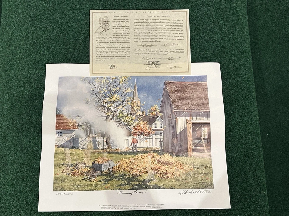 CHARLES PETERSON Lote de 2 ("Hojas ardientes" + "Días de verano") Impresión firmada #'d Foto 3 de 4