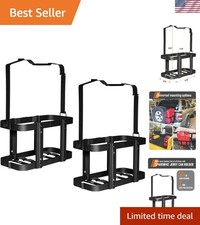 Jerry Can Holder - 5 Gallon Steel Bracket for Secure Fuel Storage, Black
