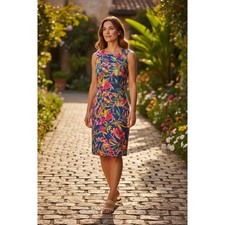 J. Crew Womens Multicolor Floral Print Sheath Dress Size 0