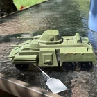 Vintage 1950's Marx Plastic US Army Training Center Armored Scout Car Tank #3