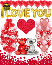Valentines Balloon Kit Decor with I Love You Balloons, Heart Balloons with 1000