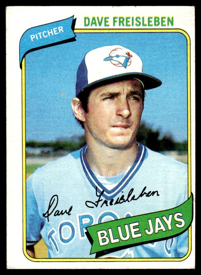 1980 Topps Dave Freisleben Toronto Blue Jays #382