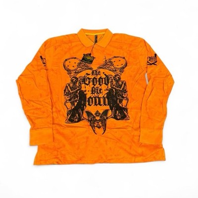 Black Rock The Good Die Young Heavy Metal Emo AOP polo Longsleeve shirt 4XL Goth