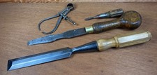 Lot Of Old Tools Marples Socket Chisel Screwdrivers Calipers