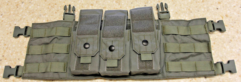 G-CODE  5.56 MOLLE Modular Chest Rig Air Force Grey USAF MP2 Magazine Clips