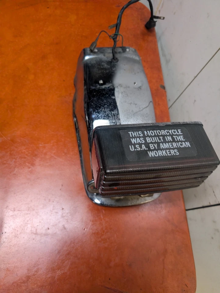 1981 Kawasaki KZ 1000 KZ1000 LTD Taillight Tail Light Rear Fender Bracket Mount - Image 3 of 4