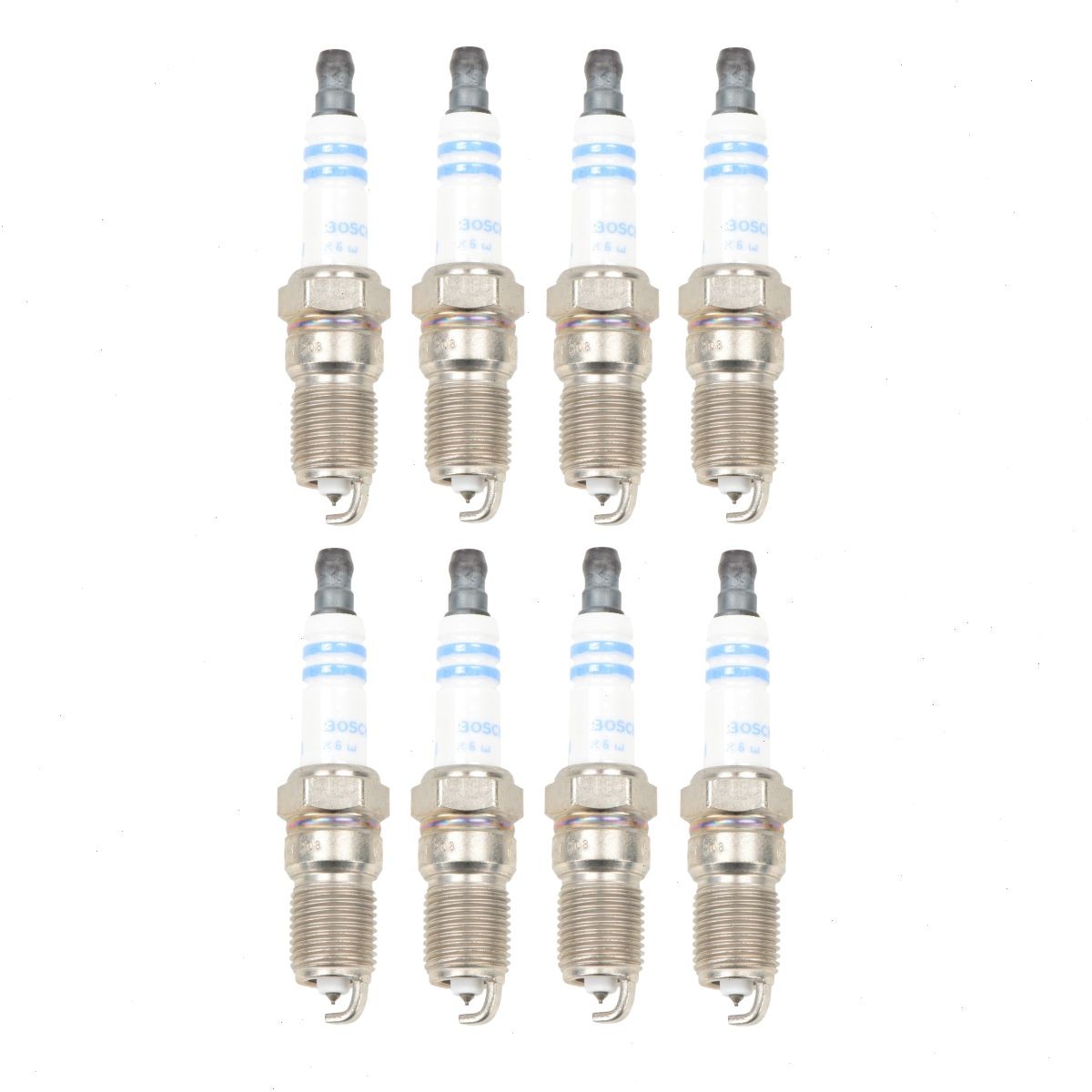8 pc Bosch Double Platinum Spark Plugs for 1999 GMC Sierra 2500 5.3L 6.0L V8 mb