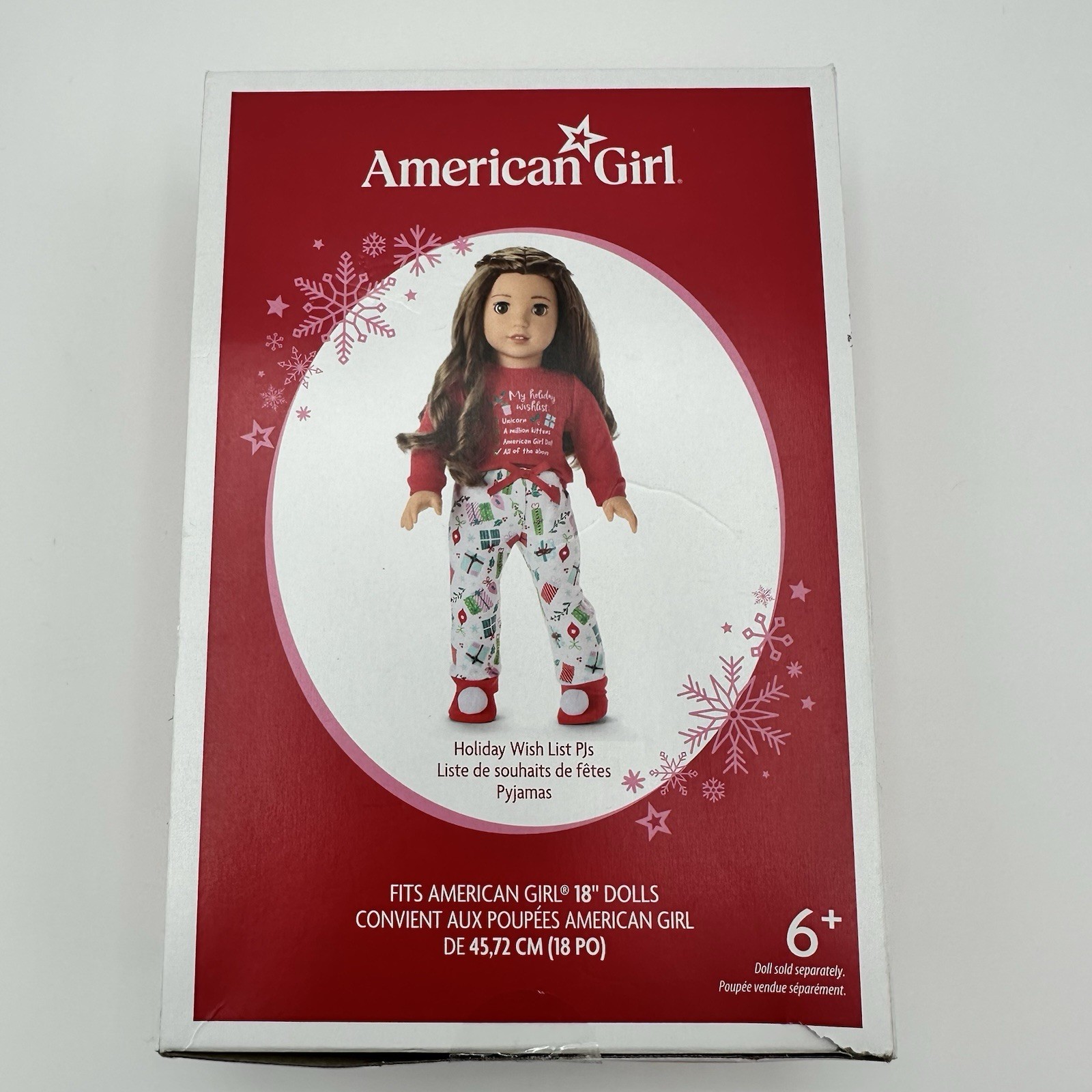 American Girl Holiday Wish List Pajamas PJs for 18-Inch Doll