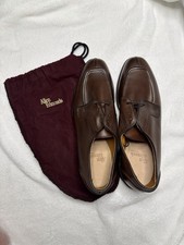 Allen Edmonds Brown Leather Lace-Up Square To...