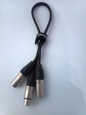 Y-Kabel Sommer cable SC-Peacock MK II, Neutrik XLR 1 x Female auf 2 x Male